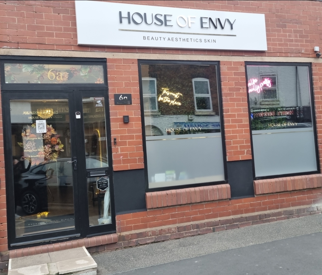The House of Envy shopfront on Lombard Street, with the white sign above the windows and 6a on the door